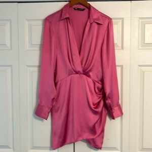 Pink Shirt Dress